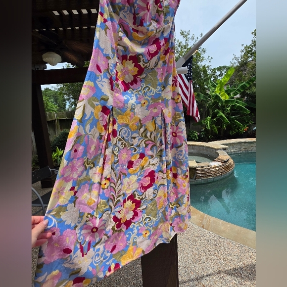 Zara Nwt Floral Halter Maxi Dress - Picture 12 of 15